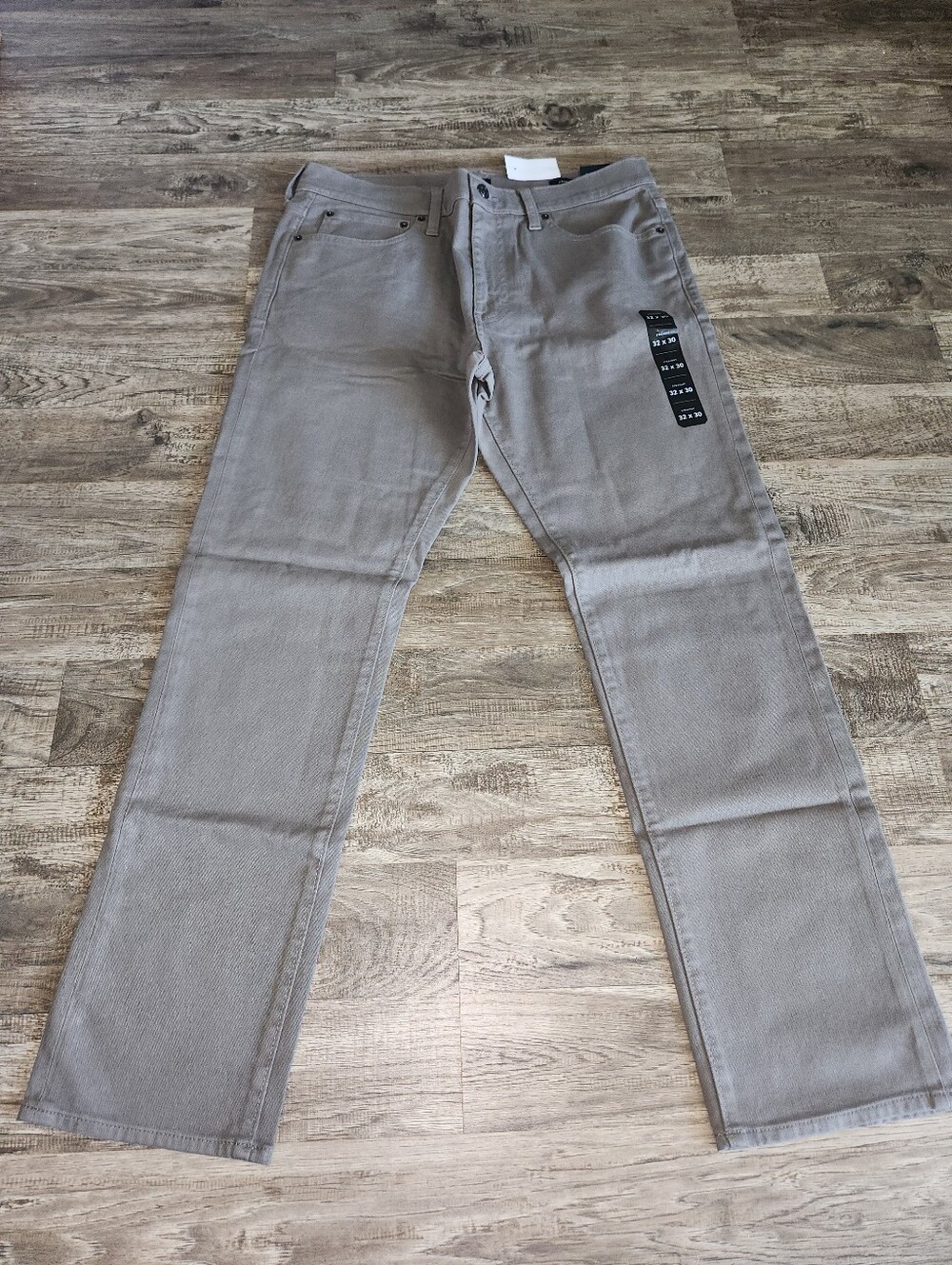 J. Crew Factory Straight-fit garment-dyed five-pocket jean - Dusty Charcoal